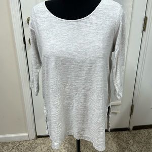 Pure Jill 3/4 Sleeve High/Low Tunic